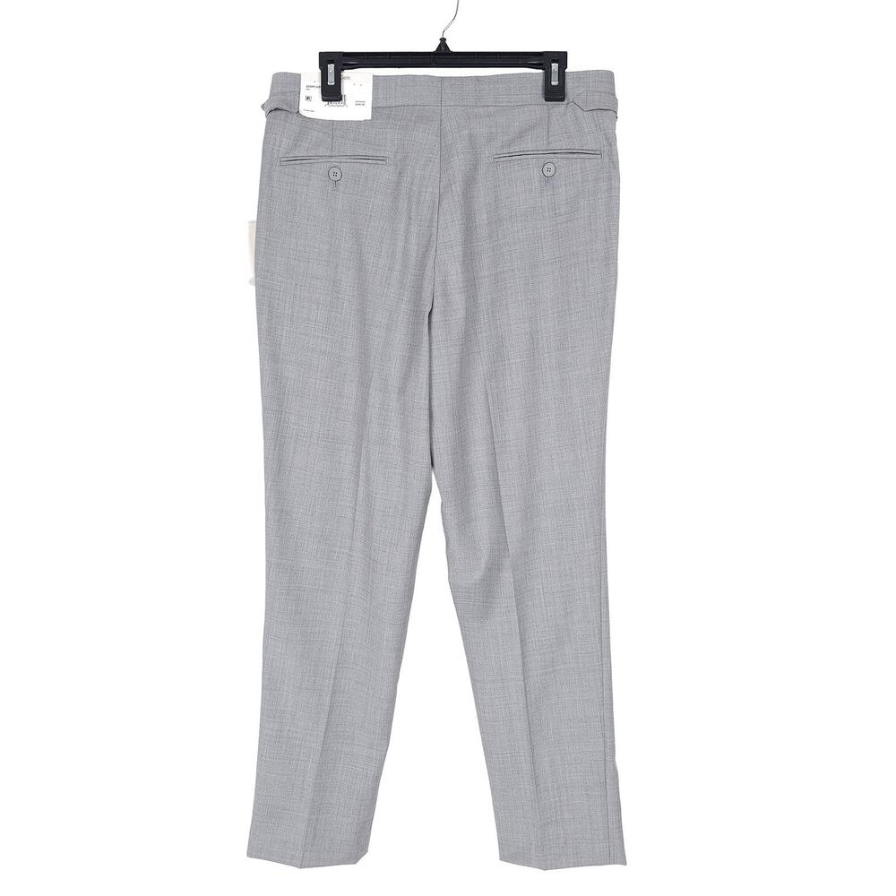 Calvin Klein Mens Slim Fit Wool Dress Pants 40x30 Light Grey Solid Pleated NWT - Picture 6 of 13